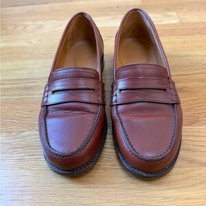 Sezane Brown Leather Loafers